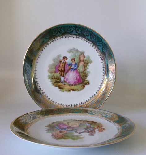 Two limoges fragonard 170mm - ,