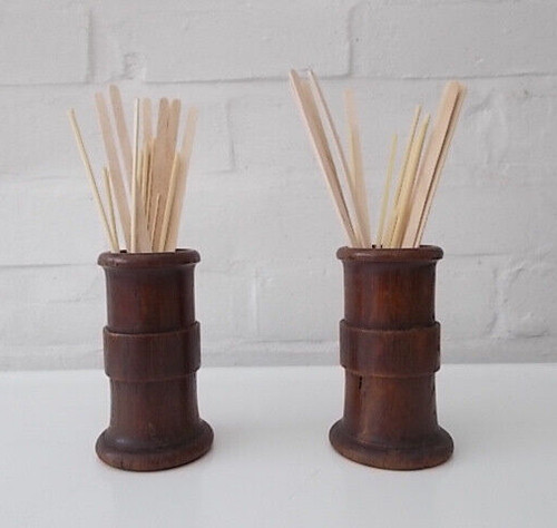 Pair 19th centuary turned - pair,