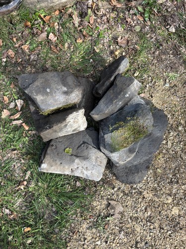 Blue slate stone for pond - blue,