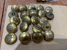 ROYAL NAVY OFFICERS SILVER GILT CORONET 14MM MESS BUTTONS