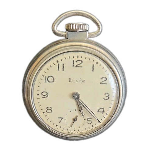 Vintage silver tone westclox - silver,