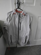 Henri Lloyd Light Grey Off-White Medium Waterproof Jacket Excellent Condition 