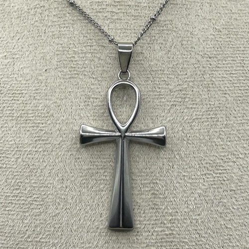 Stainless steel ankh boho - stainless,