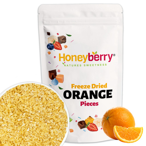 Freeze dried orange pieces - freeze,