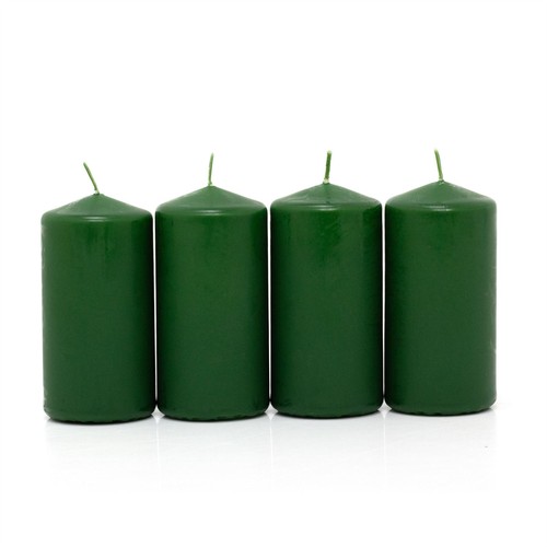 Set green pillar candles - set, of
