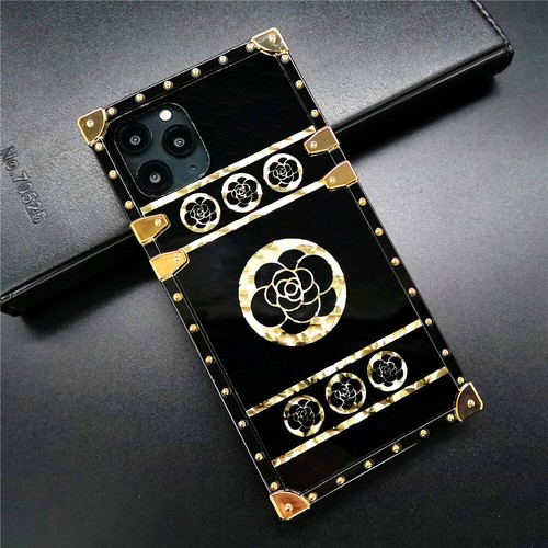 Gold rose flower case for - case,