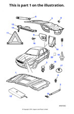 Jaguar Genuine Bonnet Liner