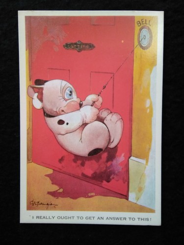 Bonzo comic postcard - -,