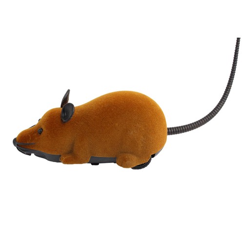 Plush mouse toy brown black - plush,