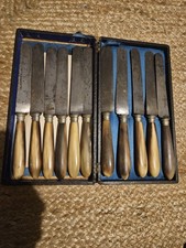 Set Of Ten Antique Parisian Butter Knives