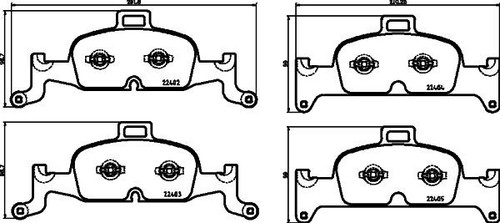 Mintex mdb4022 front brake - mdb4022,