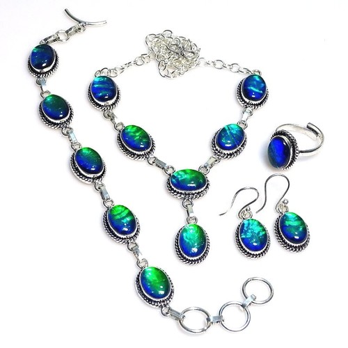 Ammolite 925 sterling - ammolite, silver
