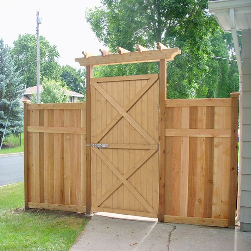 183cm wooden garden gate - 183cm,