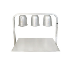 Davlex 3 lamp plate warmer gantry heated food buffet display carvery station