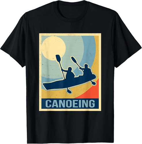 Canoeing vintage retro - vintage, t-shirt