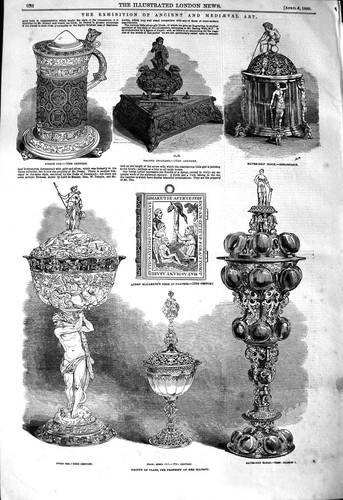 Old antique print 1850 ivory - print,