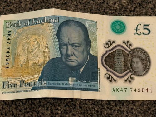 Five pound note - pound, note,