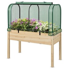 Wood Raised Garden Bed with