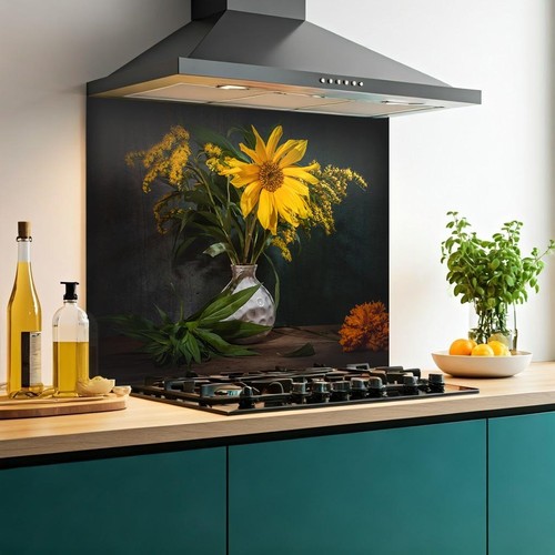 Printed glass kitchen - printed,