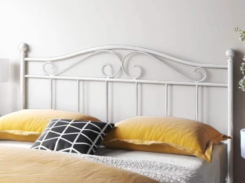 White metal headboard - metal,