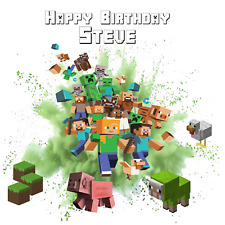 personalised birthday card boys girls niece nephew grandson cousin minecraft