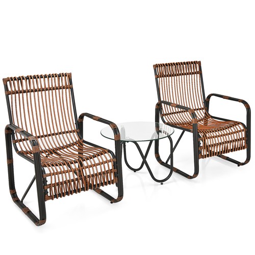 Patiojoy 3pcs patio rattan - patio,