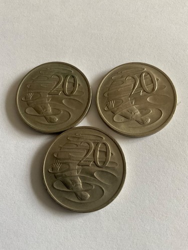 Australia cent coins - 3,