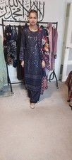 Asian style 3pc winter material, Danak fabric ‘ embroidery shirt printed dupata 
