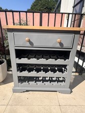 Sideboard wine rack storage unit with drawer