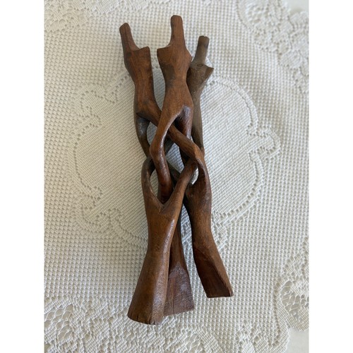 Vintage hand carved - carved, wood