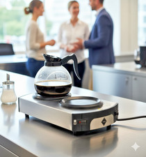 Rioba RHP2001 Dual Heating Plate Coffee/Tea Warmer – Commercial Use + Coffee Pot