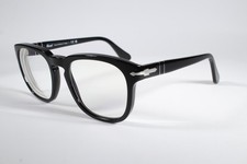 Persol Eyeglasses 3376-V Unisex Black 95 Full Rim Plastic Glasses Frames 52 mm