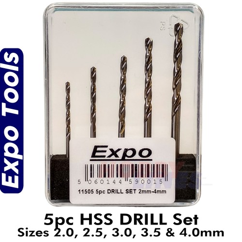 Hss drill 5pc set - drill,