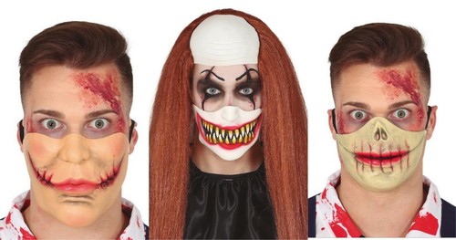 Half face chin mask - half,