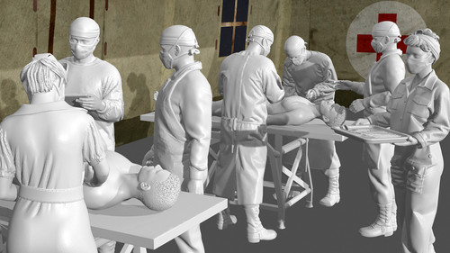 Wwii field hospital - field,