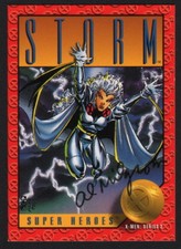1993 SkyBox Marvel X-Men Series II Art Card SIGNED Al Milgrom ~ Storm