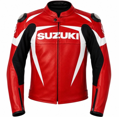 Red suzuki motorbike racing - suzuki,