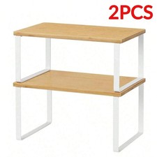 2pcs Wooden Cabinet Organizer