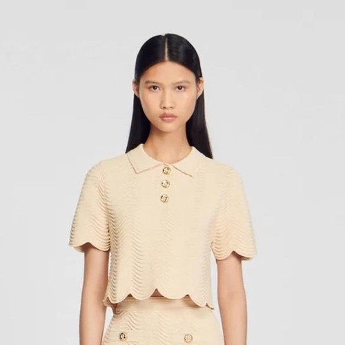 Women sandro paris - shirt, beige