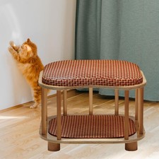 Summer Cat House Stool Pet Furniture Cat Nest Cooling Mat Cats Condo Portable