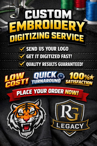 Custom image logo digitizing - logo,