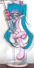 Hatsune Miku Nurse Acrylic Stand 10cm | Cute Vocaloid Figure Desk Decor