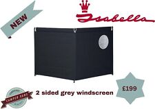 NEW Isabella Windscreen 2-Sided Grey - *Free P&P*