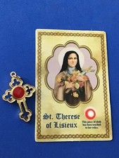 Rare St Therese Relic Cross