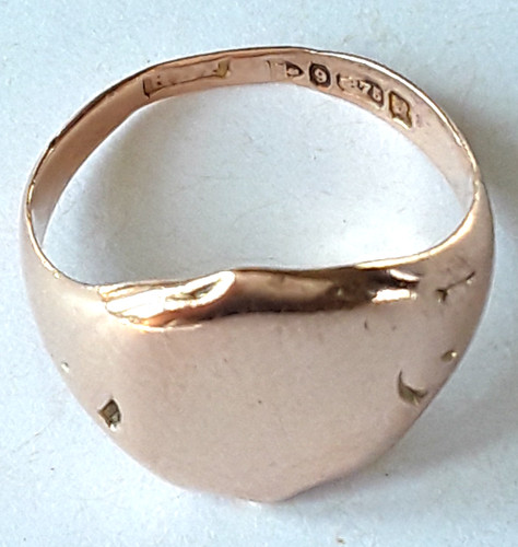 Antique 9ct rose gold - antique,