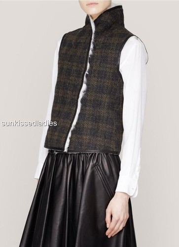 Joseph wool checked sheepskin - joseph,