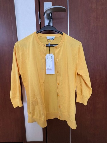 Lacoste cardigan yellow - lacoste,