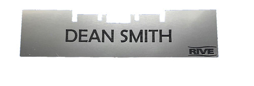 Name plate for - , rive