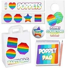 Poppet Fidget Toy Party Bags Fillers Favours Goody Birthday Events Kids Girl Boy