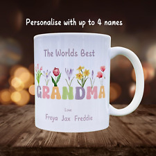 Personalised Grandma Mug, Grandma Birthday Gifts, Mothers Day, Grandparent Gifts